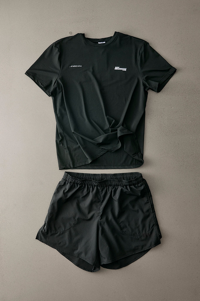 ARKK Apparel Hav Runner Tee | Black - Men T-Shirt